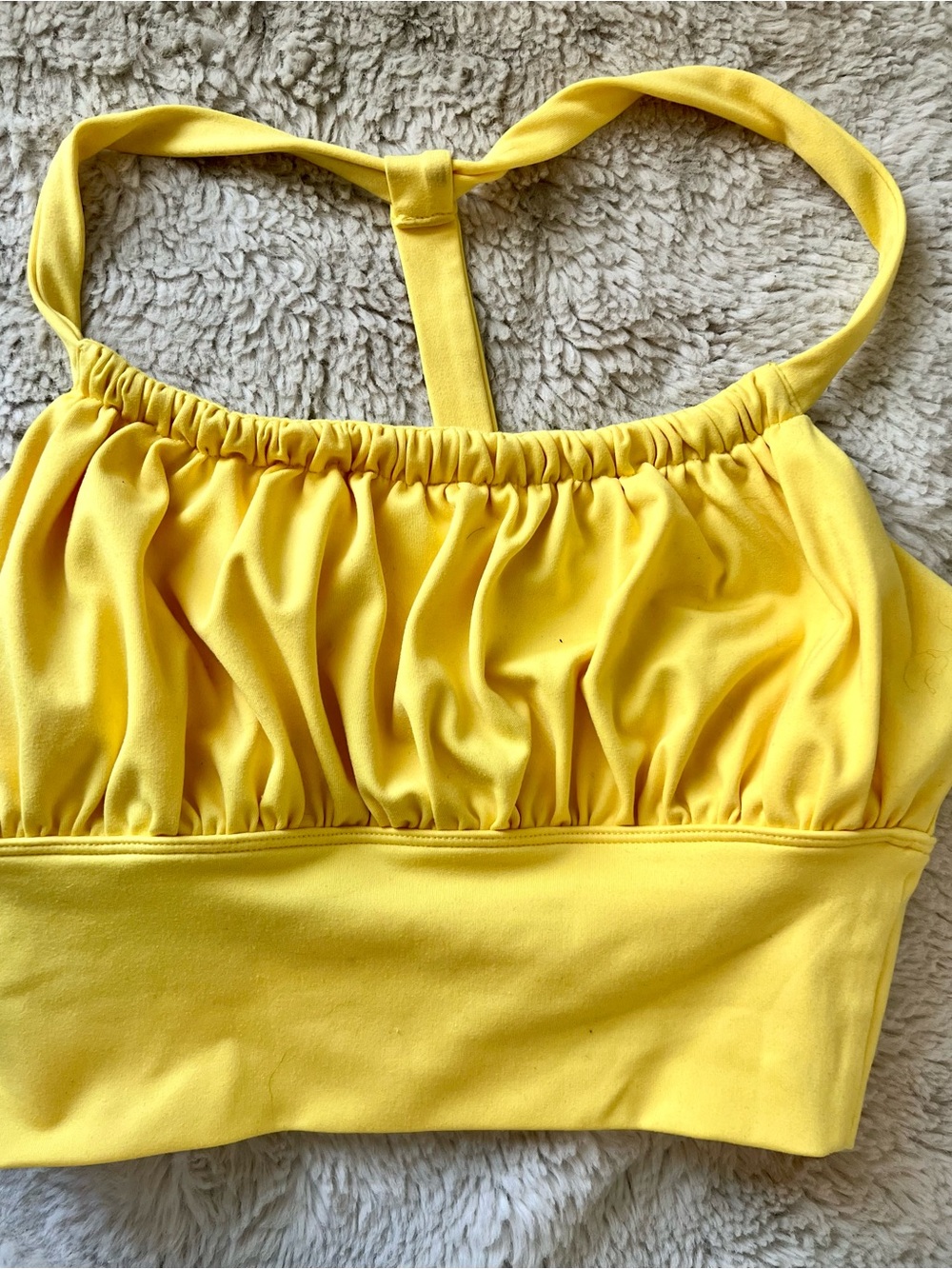 Carbon38 Yellow Bra Top XS
